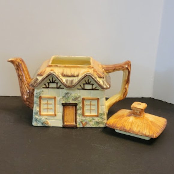 Vintage 1940's Made in England, Set of 3 Keele St. Pottery Teapot, Cream & Sugar - Picture 8 of 12